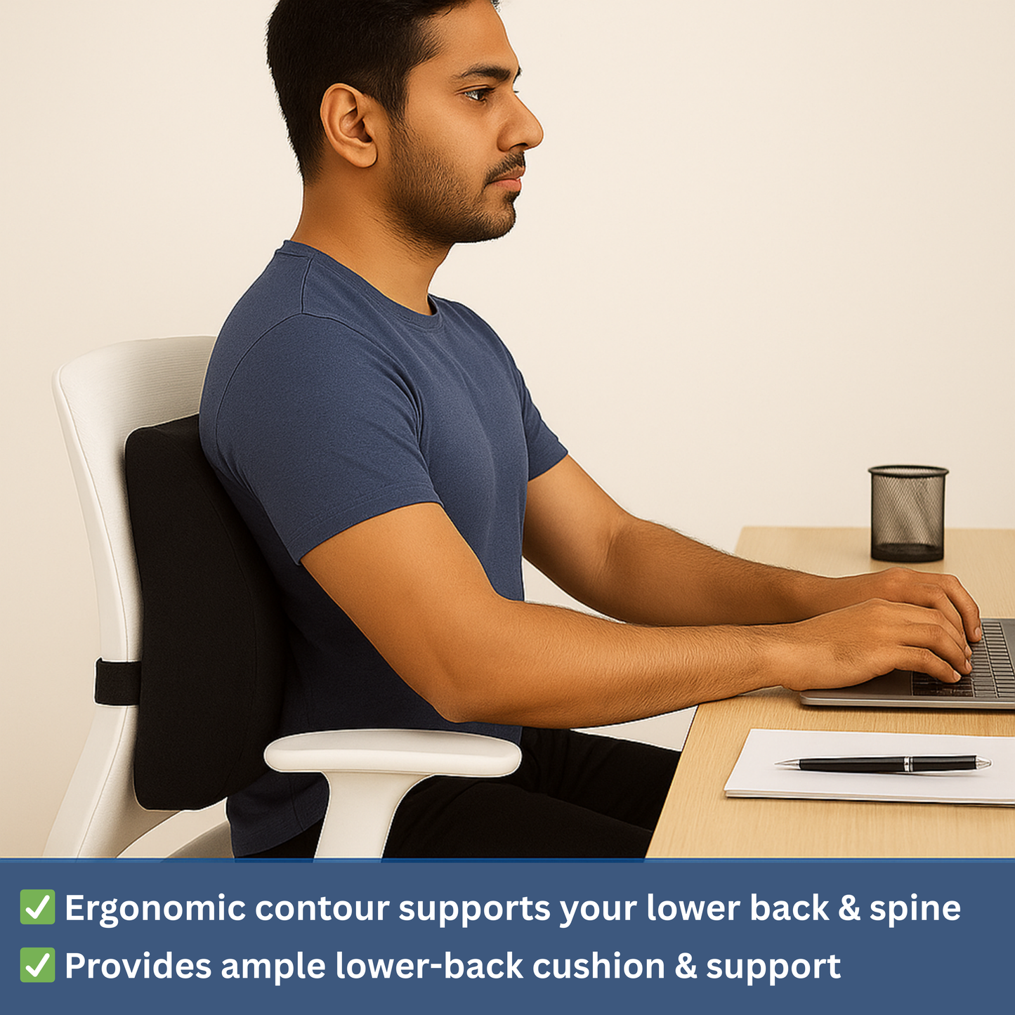 Back Rest Pillow for Lumbar Support