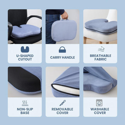 Coccyx Pillow for Tailbone & Back Pain Relief