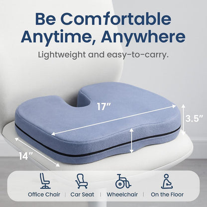 Coccyx Pillow for Tailbone & Back Pain Relief